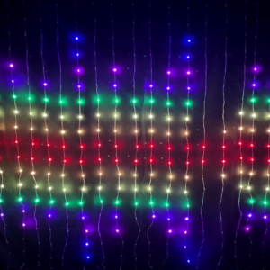 2m x 2m Led Custom Message Music Reactive Curtain Variation